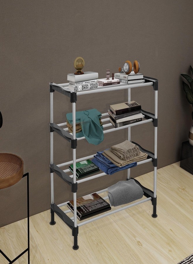 Primax Multipurpose Kitchen Storage Rack with Shoe Rack for Home/Shelf for Kitchen/Bathroom Organizer - 4 Tier (APS-874-S4-P1 - Apex) - Image 2